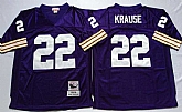 Vikings 22 Paul Krause Purple M&N Throwback Jersey,baseball caps,new era cap wholesale,wholesale hats