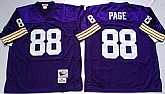 Vikings 88 Alan Page Purple M&N Throwback Jersey,baseball caps,new era cap wholesale,wholesale hats