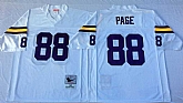 Vikings 88 Alan Page White M&N Throwback Jersey,baseball caps,new era cap wholesale,wholesale hats