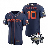 Astros 10 Yuli Gurriel Navy Nike 2022 World Series City Connect Flexbase Jersey,baseball caps,new era cap wholesale,wholesale hats