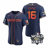 Astros 16 Aledmys Diaz Navy Nike 2022 World Series City Connect Flexbase Jersey,baseball caps,new era cap wholesale,wholesale hats