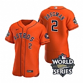 Astros 2 Alex Bregman Orange Nike 2022 World Series Flexbase Jersey,baseball caps,new era cap wholesale,wholesale hats
