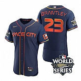 Astros 23 Michael Brantley Navy Nike 2022 World Series City Connect Flexbase Jersey,baseball caps,new era cap wholesale,wholesale hats