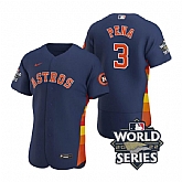 Astros 3 Jeremy Pena Navy Nike 2022 World Series Flexbase Jersey,baseball caps,new era cap wholesale,wholesale hats