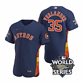 Astros 35 Justin Verlander Navy Nike 2022 World Series Flexbase Jersey,baseball caps,new era cap wholesale,wholesale hats