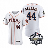 Astros 44 Yordan Alvarez White Nike 2022 World Series Flexbase Jersey,baseball caps,new era cap wholesale,wholesale hats