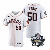 Astros 50 Hector Neris White Nike 2022 World Series Flexbase Jersey,baseball caps,new era cap wholesale,wholesale hats