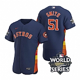 Astros 51 Will Smith Navy Nike 2022 World Series Flexbase Jersey,baseball caps,new era cap wholesale,wholesale hats