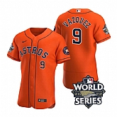 Astros 9 Christian Vazquez Orange Nike 2022 World Series Flexbase Jersey,baseball caps,new era cap wholesale,wholesale hats