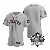 Astros Blank Gray Nike 2022 World Series Flexbase Jersey,baseball caps,new era cap wholesale,wholesale hats
