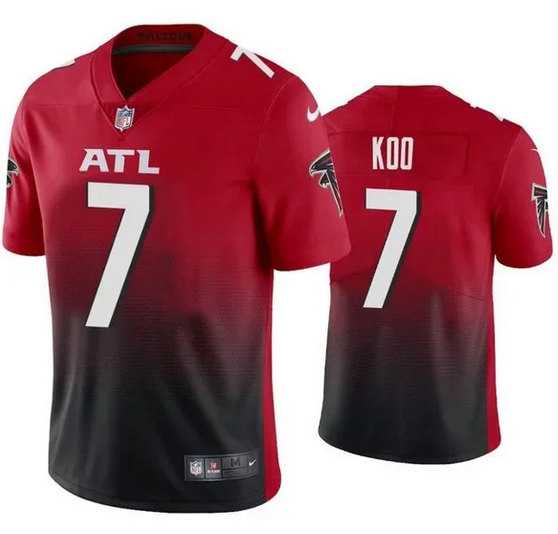 Men & Women & Youth Atlanta Falcons #7 Younghoe Koo Red Black Vapor Untouchable Limited Stitched Jersey
