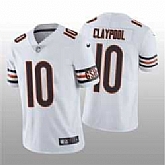 Men & Women & Youth Chicago Bears #10 Chase Claypool White Vapor Untouchable Limited Stitched Football Jersey