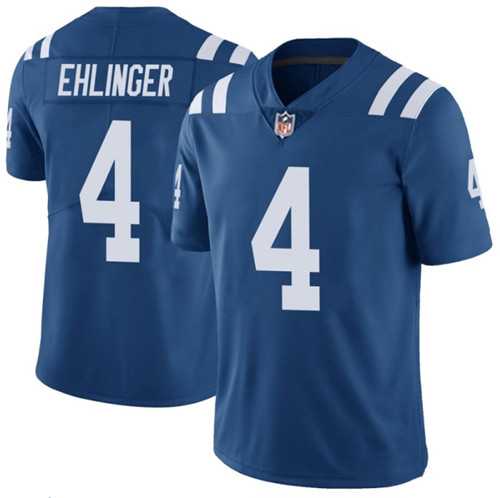 Men & Women & Youth Indianapolis Colts #4 Sam Ehlinger Blue Vapor Untouchable Stitched Jersey