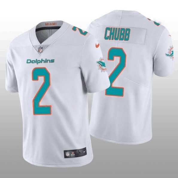 Men & Women & Youth Miami Dolphins #2 Bradley Chubb 2022 White Vapor Untouchable Limited Stitched Jersey
