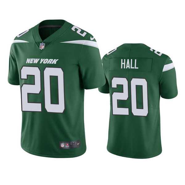 Men & Women & Youth New York Jets #20 Breece Hall 2022 Green Vapor Untouchable Limited Stitched Jersey