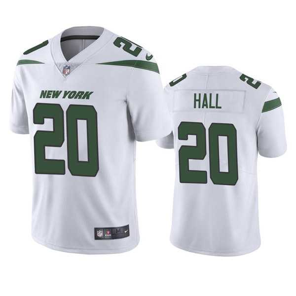Men & Women & Youth New York Jets #20 Breece Hall 2022 White Vapor Untouchable Limited Stitched Jersey