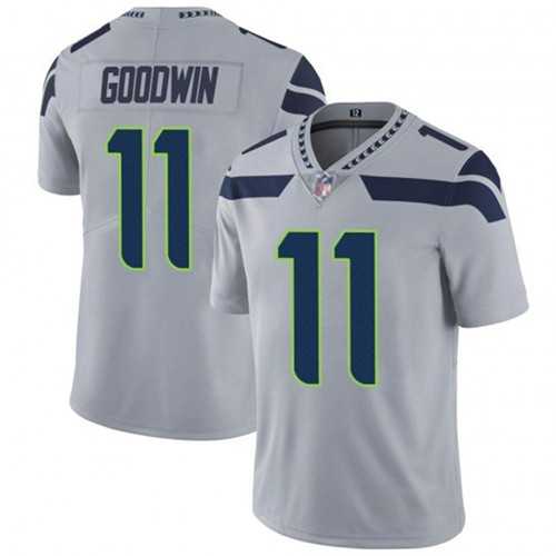 Men & Women & Youth Seattle Seahawks #11 Marquise Goodwin Gray Vapor Untouchable Limited Stitched Jersey