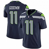 Men & Women & Youth Seattle Seahawks #11 Marquise Goodwin Navy Vapor Untouchable Limited Stitched Jersey