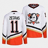 Men's Anaheim Ducks #11 Trevor Zegras White 2022-23 Reverse Retro Stitched Jersey Dzhi,baseball caps,new era cap wholesale,wholesale hats