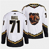 Men's Boston Bruins #71 Taylor Hall 2022 White Reverse Retro Stitched Jersey Dzhi,baseball caps,new era cap wholesale,wholesale hats