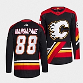 Men's Calgary Flames #88 Andrew Mangiapane Black 2022-23 Reverse Retro Stitched Jersey Dzhi,baseball caps,new era cap wholesale,wholesale hats
