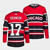 Men's Chicago Blackhawks #17 Jason Dickinson Red Black 2022 Reverse Retro Stitched Jersey Dzhi,baseball caps,new era cap wholesale,wholesale hats