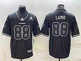 Men's Dallas Cowboys #88 CeeDee Lamb Black With 1960 Patch Limited Stitched Football Jersey,baseball caps,new era cap wholesale,wholesale hats