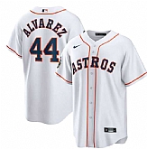 Men's Houston Astros #44 Yordan Alvarez White 2022 World Series Home Stitched Baseball Jersey,baseball caps,new era cap wholesale,wholesale hats