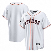 Men's Houston Astros Blank White 2022 World Series Home Stitched Baseball Jersey,baseball caps,new era cap wholesale,wholesale hats