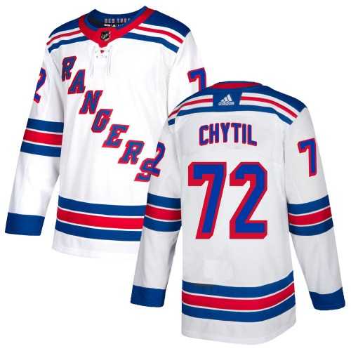 Men's New York Rangers #72 Filip Chytil White Stitched Adidas Jersey Dzhi