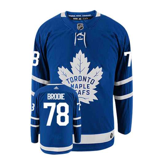 Men's Toronto Maple Leafs #78 TJ BRODIE Royal Blue Adidas Stitched NHL Jersey Dzhi