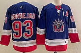New York Rangers #93 Mika Zibanejad Light Blue 2021 Retro Stitched NHL Jersey