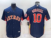 Men's Houston Astros #10 Yuli Gurriel Navy Blue With Patch Stitched MLB Cool Base Nike Jersey,baseball caps,new era cap wholesale,wholesale hats