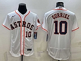 Men's Houston Astros #10 Yuli Gurriel White Stitched MLB Flex Base Nike Jersey,baseball caps,new era cap wholesale,wholesale hats