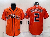 Men's Houston Astros #2 Alex Bregman Orange With Patch Stitched MLB Cool Base Nike Jersey,baseball caps,new era cap wholesale,wholesale hats