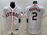 Men's Houston Astros #2 Alex Bregman White Stitched MLB Flex Base Nike Jersey,baseball caps,new era cap wholesale,wholesale hats