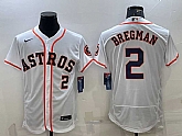 Men's Houston Astros #2 Alex Bregman White Stitched MLB Flex Base Nike Jersey1,baseball caps,new era cap wholesale,wholesale hats