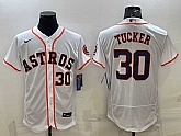 Men's Houston Astros #30 Kyle Tucker White Stitched MLB Flex Base Nike Jersey,baseball caps,new era cap wholesale,wholesale hats