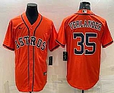 Men's Houston Astros #35 Justin Verlander Orange Stitched MLB Cool Base Nike Jersey,baseball caps,new era cap wholesale,wholesale hats