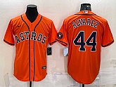 Men's Houston Astros #44 Yordan Alvarez Orange With Patch Stitched MLB Cool Base Nike Jersey,baseball caps,new era cap wholesale,wholesale hats
