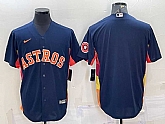 Men's Houston Astros Blank Navy Blue With Patch Stitched MLB Cool Base Nike Jersey,baseball caps,new era cap wholesale,wholesale hats