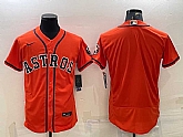 Men's Houston Astros Blank Orange Stitched MLB Flex Base Nike Jersey,baseball caps,new era cap wholesale,wholesale hats