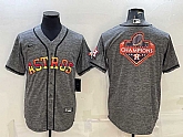 Men's Houston Astros Grey Gridiron Team Big Logo Cool Base Stitched Baseball Jersey,baseball caps,new era cap wholesale,wholesale hats