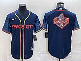 Men's Houston Astros Navy Blue City Connect Champions Big Logo With Patch Stitched MLB Cool Base Nike Jersey,baseball caps,new era cap wholesale,wholesale hats