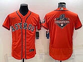 Men's Houston Astros Orange Champions Big Logo Stitched MLB Flex Base Nike Jersey,baseball caps,new era cap wholesale,wholesale hats