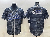 Men's Indianapolis Colts Grey Camo Team Big Logo With Patch Cool Base Stitched Baseball Jersey,baseball caps,new era cap wholesale,wholesale hats