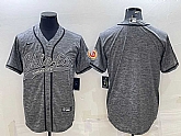 Men's Kansas City Chiefs Blank Grey With Patch Cool Base Stitched Baseball Jersey,baseball caps,new era cap wholesale,wholesale hats