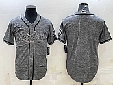 Men's Las Vegas Raiders Blank Grey With Patch Cool Base Stitched Baseball Jersey,baseball caps,new era cap wholesale,wholesale hats