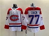 Men's Montreal Canadiens #77 Kirby Dach White Stitched Jersey