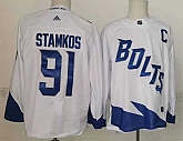 Lightning 91 Steven Stamkos White 2022 NHL Stadium Series Adidas Jersey,baseball caps,new era cap wholesale,wholesale hats